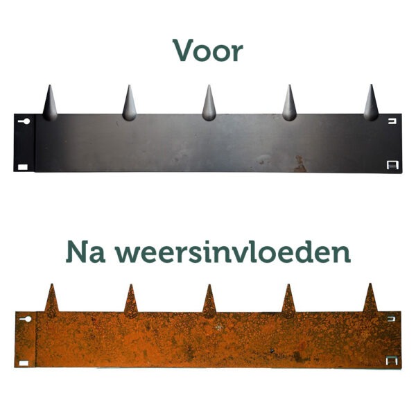 WS Stalen Borderrand Flexibel Corten 24x106 cm